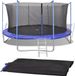 vidaXL Veiligheidsnet voor ronde trampoline 396 cm Zwart