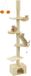 Feandrea Poteau griffoir de sol à plafond – Meuble pour chat réglable 231-291 cm – Beige
