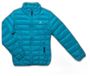 Peak Mountain Pantalon de ski fin pour filles turquoise/bleu