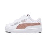 Puma Rickie Classic V Inf 394254 Enfants Baskets basses Velcro Rose/Blanc/Or Taille 21