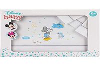 Interbaby Disney Beddengoed Mickey Mouse 60 x 120 cm Katoen Wit/Grijs