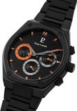 Pierre Lannier Chronograaf Copilote Heren Polshorloge Zwart Staal Analoog Quartz Mineraalglas 5 ATM