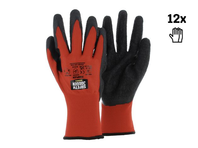 Safety Jogger Werkhandschoenen | 12 Stuks | Zwart | Maat 8 - SW0600008