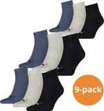 Puma Quarter Sokken Plain 9-pack Navy / Grey / Nightshadow Blue-39/42