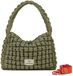 Unio Hamburg x Les Visionnaires schoudertas Bubble Unio Hobo Deep Forest olijfgroen