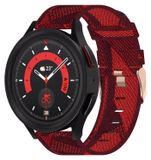 Wigento Samsung Geweven Nylon Band voor Galaxy Watch 6, 5, 4, Normal, Pro, Classic