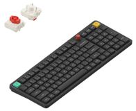 NuPhy Air100 V3 Sans fil Mécanique Clavier, Bluetooth/2,4 GHz/USB-C, disposition QWERTY (Royaume-Uni) - Nebula Dark / Red nano