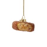 Vondels boule de noël - Disque de bami 3.5cm en verre, couleur multi 1 pièce