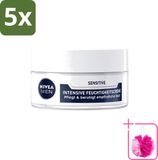 Nivea Men Sensitive Intensive Gezichtscrème - 50 ml - Voordeelverpakking - 5 stuks