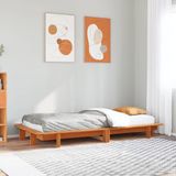 vidaXL Bedframe Massief Grenenhout Wasbruin 90x190 cm