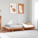 vidaXL Bedframe Massief Grenenhout Wasbruin 90x190 cm