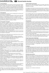 Sealskin Hooked Draaideur Douchecabine 90x90cm - Zilver Hoogglans