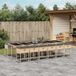 Maison Exclusive - Ensemble de jardin extérieur, 13 pièces, avec coussins, mélange de couleur beige, en polyrotin