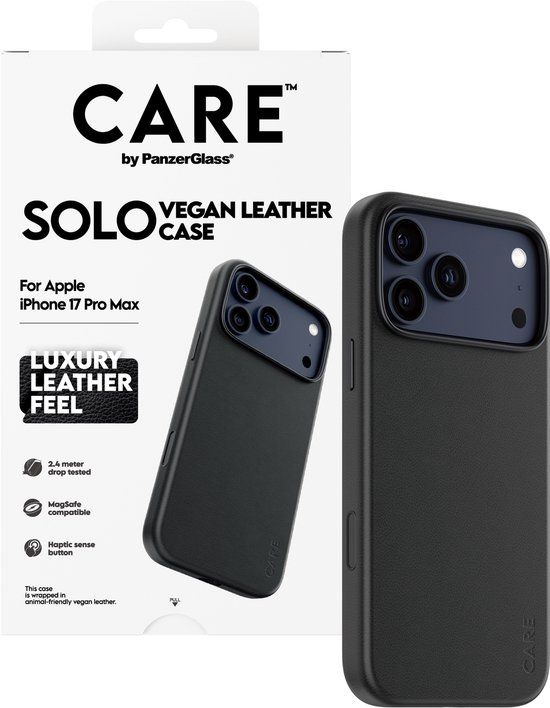 PanzerGlass CARE™ by ® Solo Case Black iPhone 17 Pro Max