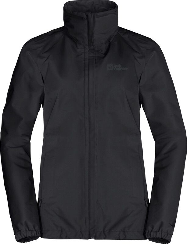 Jack Wolfskin Stormy Point 2-laags jack Dames - Zwart - XXL - 2023