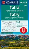 KOMPASS Wanderkarte 2100 Tatra, Hohe, Westliche, Belaer, Tatry, Vysoké, Západné, Belianske 1:50.000: 4in1 Wanderkarte mit Aktiv Guide und Detailkarten inklusive Karte zur offline Verwendung in der KOMPASS-App. Fahrradfahren. Skitouren.