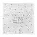 Grafik Workshop servetten met spreuk | 20 stuks | 12,5 x 12,5 cm | wit | stippen