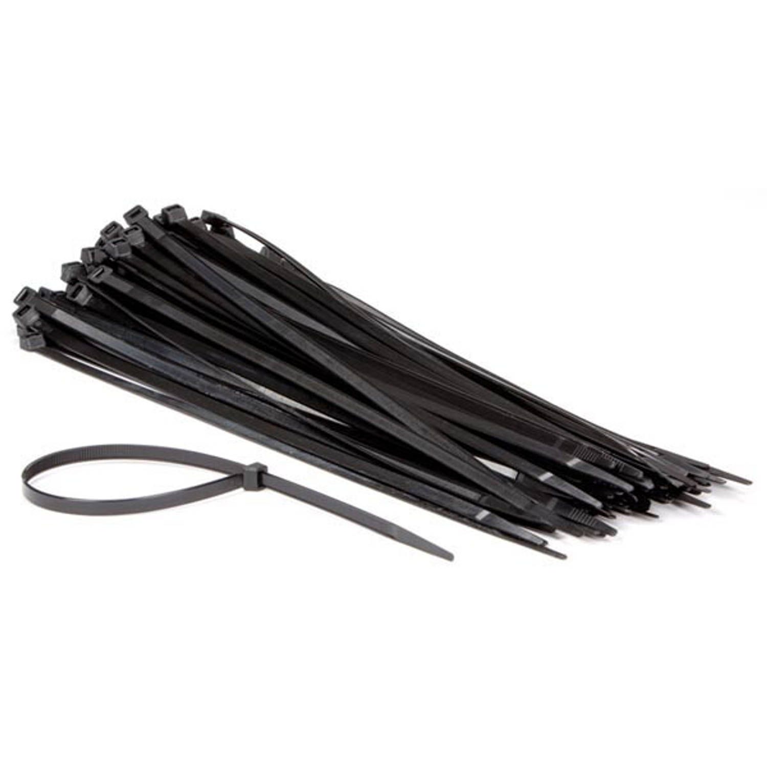 Perel ECTB400 25ft nylon kabelbinderset - zwart