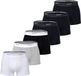 GANT Boxershorts Set van 6 - Heren - Zwart/Zwart/Grijs/Wit - Effen - Stretch katoen - XXL