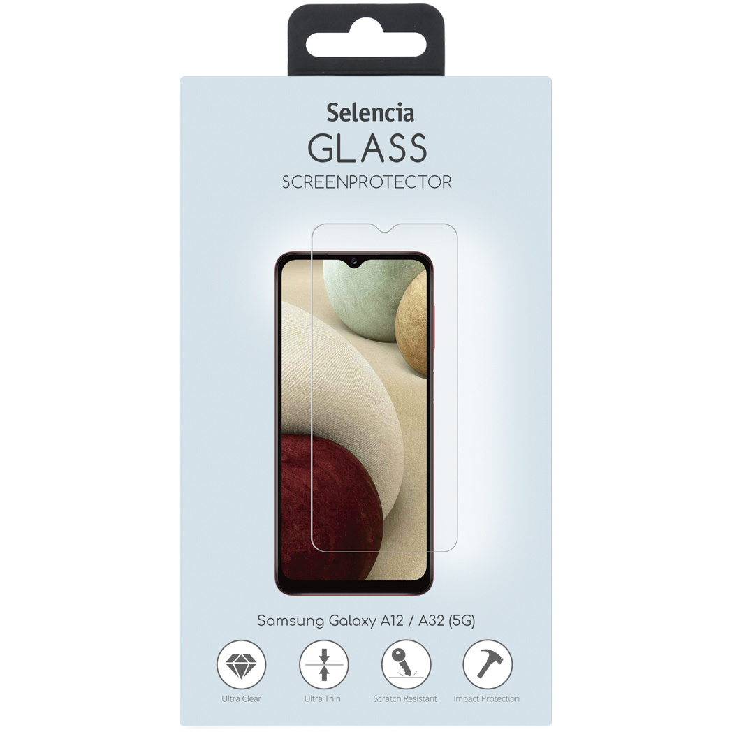 Selencia Glas Screenprotector voor de Samsung Galaxy A12 / A32 5G