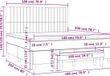 vidaXL Boxspring met matras fluweel lichtgrijs 180x200 cm