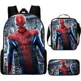SZSMART Rugzak Spider-Man School Driedelige Set