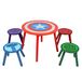 Disney Marvel Avengers Tafel- en krukset voor 4 personen, belastbaar tot 30 kg per kruk, perfect voor spelletjes en activiteiten, klein, meerkleurig