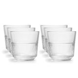 Royal Leerdam Drinkglazen Rayo - 18x stuks - glas - 270 ml - waterglazen - 8 x 8 cm - met design motief