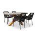 Livorno/Seville Zwart Dining Tuinset