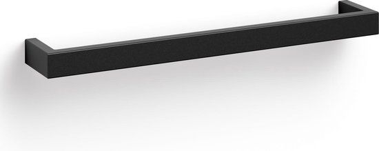 Zack Linea Handdoekhouder - Zwart - 61.5cm - RVS - Modern