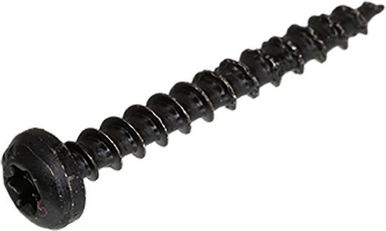 Blackline bevestigingsmaterialen - Zwarte spaanplaatschroeven met HCP-coating – Blackline - Cilinderkop / 3.0 x 25mm / 25