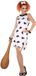 Atosa Holbewoonster Wilma kostuum - dames - verkleedkleding - cavewoman jurk - Carnavalskleding 34-36