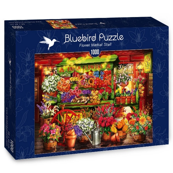 Bluebird Puzzle Flower Market Stall Puzzel (1000 stukjes)