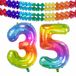 Folat Verjaardag Leeftijd folieballon - 35 jaar - multi kleuren - 86 cm