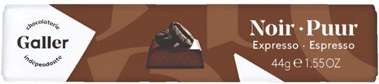 Galler Chocoladereep Dark Espresso, 44 g