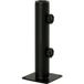 Pied de parasol noir, tube réglable en métal pour mât de Ø 34, 38 et 48 mm
