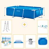 Intex Rechthoekig Frame Zwembad - 260 x 160 x 65 cm - Blauw