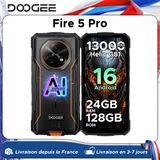 DOOGEE Fire 5 Pro 13000mAh 24GB RAM 128GB ROM 6.6'' Helio G81 Android 16 Smartphone