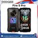 DOOGEE Fire 5 Pro 13000mAh 24GB RAM 128GB ROM 6.6'' Helio G81 Android 16 Smartphone