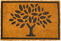 Merkloos Relaxdays Deurmat Kokos - Levensboom - 60x40 cm - Antislip