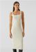 Urban Classics Basic Long Cotton Jersey Jurk Dames XXL Creme