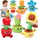 Merkloos Pluche speelgoed plant in pot - Pluimbeest - Zachte knuffel - Voor kinderen