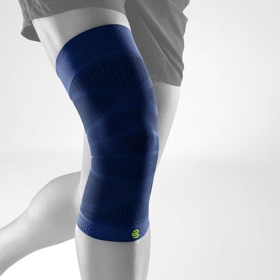 Bauerfeind Sports Compression Knee Support, Navy, S - 1 Stuk