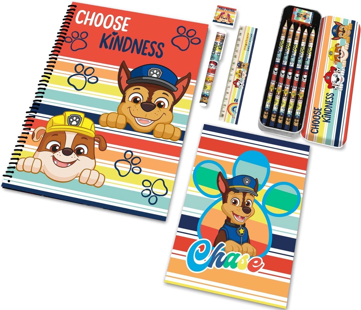 Nickelodeon Schrijfset Paw Patrol Junior Papier/hout 12-delig