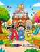 Happy Doodles ABC: Libro de colorear y actividades Bilingüe para niños.