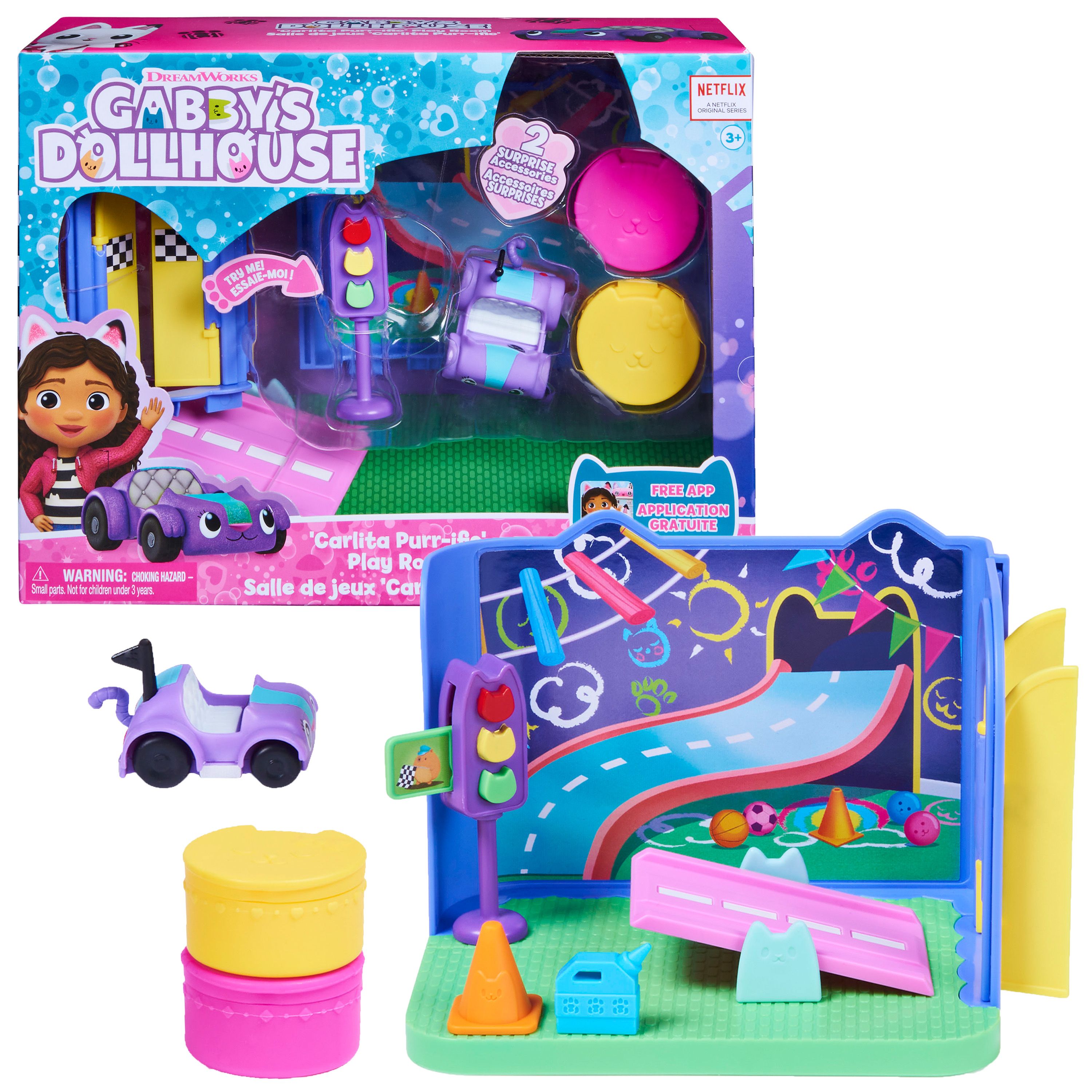 Gabby's Poppenhuis Gabby's Dollhouse Carlita's Speelkamer Speelset - Action/Adventure Toy for Kids