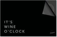 Dietrix Inductie beschermer 60x52 - Quotes - It’s Wine o’Clock Zwart