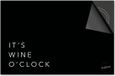 Dietrix Inductie beschermer 60x52 - Quotes - It’s Wine o’Clock Zwart