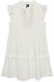 VERO MODA VMDICTHE EMB SHORT DRESS WVN GA Mini jurk Dames XS Katoen Wit