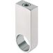 Häfele Support central de tube d'armoire en acier inoxydable à visser sous la tablette, diamètre Ø 20 mm